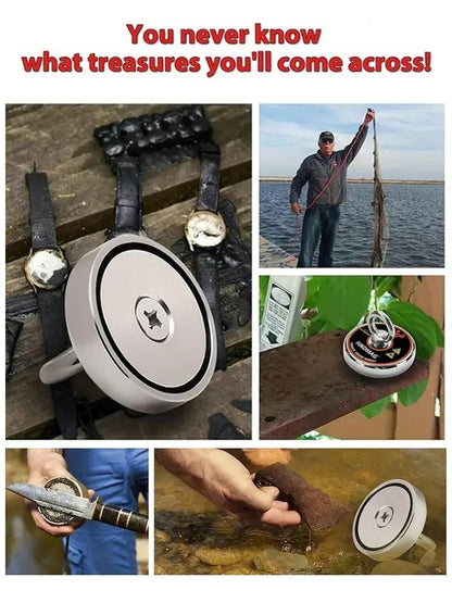 Neodymium Fishing Magnets Kit with Strong Pulling Force for River and Outdoor Retrieval