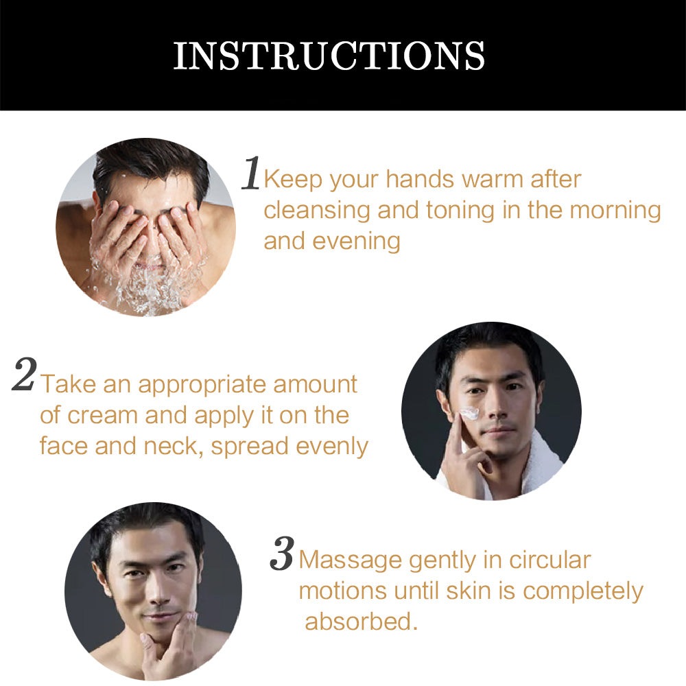 Men's Retinol Collagen, Face Cream Skincare, Hydrating Smooth, Moisturizing Brightening, Wrinkles Firming Facial Men