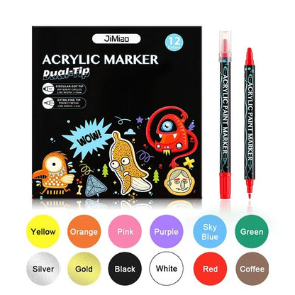 Colorable Two-Piece Pajama Set for Kids – DIY Coloring Kit Pajamas with Markers for Boys and Girls