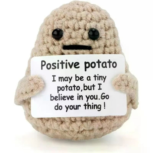 Cozy Pocket Hug Mini Wool Doll – Positive Energy Handmade Plush