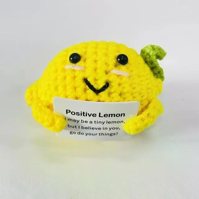 Cozy Pocket Hug Mini Wool Doll – Positive Energy Handmade Plush