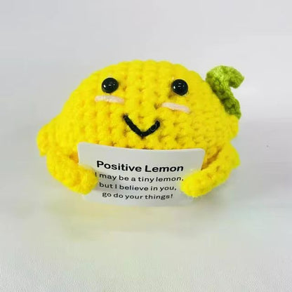Cozy Pocket Hug Mini Wool Doll – Positive Energy Handmade Plush