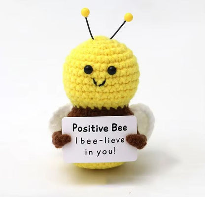 Cozy Pocket Hug Mini Wool Doll – Positive Energy Handmade Plush