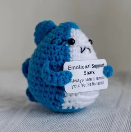 Cozy Pocket Hug Mini Wool Doll – Positive Energy Handmade Plush