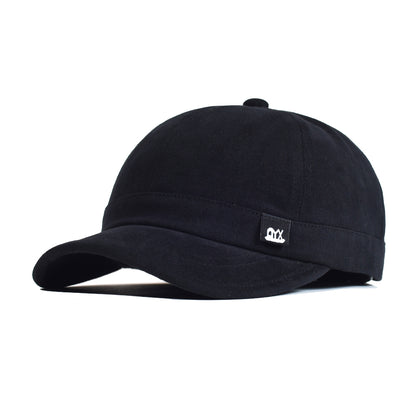 Vintage Short Brim Baseball Cap Cotton, Soft Dad Hat for Men Women, Adjustable Trucker Style Low Profile Caps