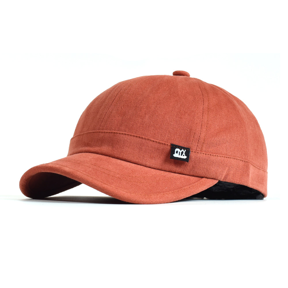 Vintage Short Brim Baseball Cap Cotton, Soft Dad Hat for Men Women, Adjustable Trucker Style Low Profile Caps