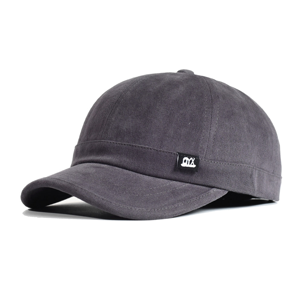 Vintage Short Brim Baseball Cap Cotton, Soft Dad Hat for Men Women, Adjustable Trucker Style Low Profile Caps