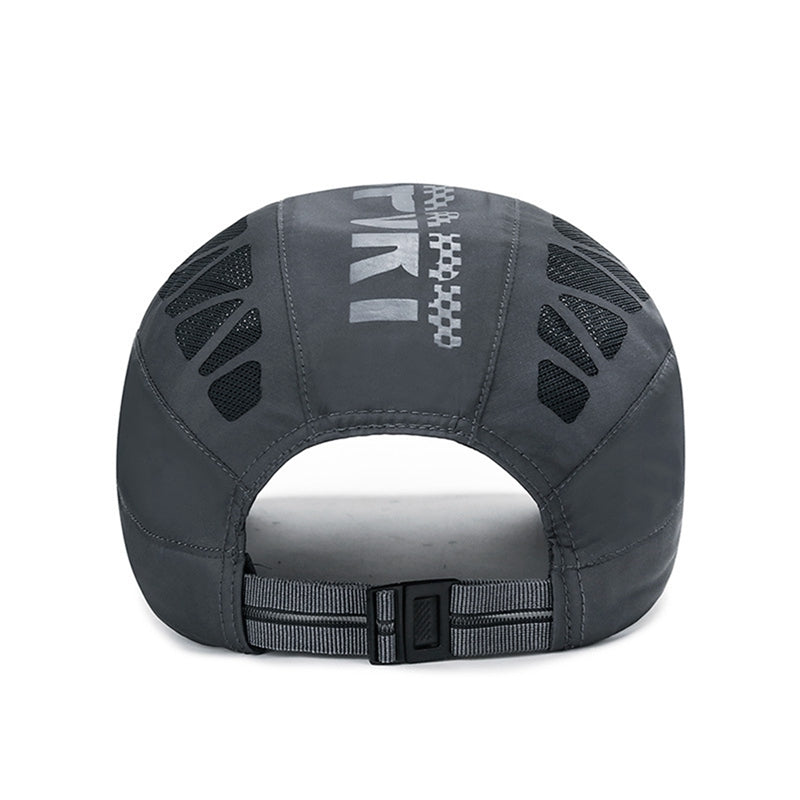 Quick Dry Men Sports Hat, Golf Driving Cycling Cap, Letter Print Newsboy Flat Ivy, Breathable Net Mesh Summer Baseball