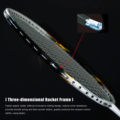10U Ultra Light Graphite Badminton Racket for Speed Control