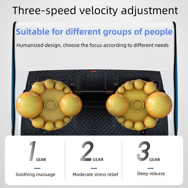 Contoured Massage Pillow with Heat and Vibration Therapy