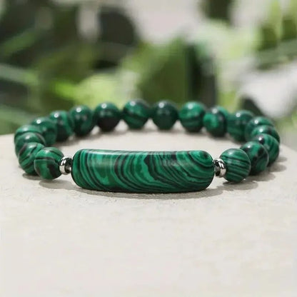 Healing Turquoise and Malachite Gemstone Bracelet