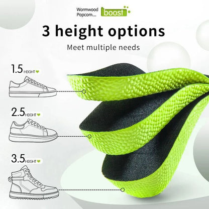 Memory Foam Height Increase Insoles for Men and Women Flat Feet Arch Support