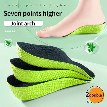 Memory Foam Height Increase Insoles for Men and Women Flat Feet Arch Support