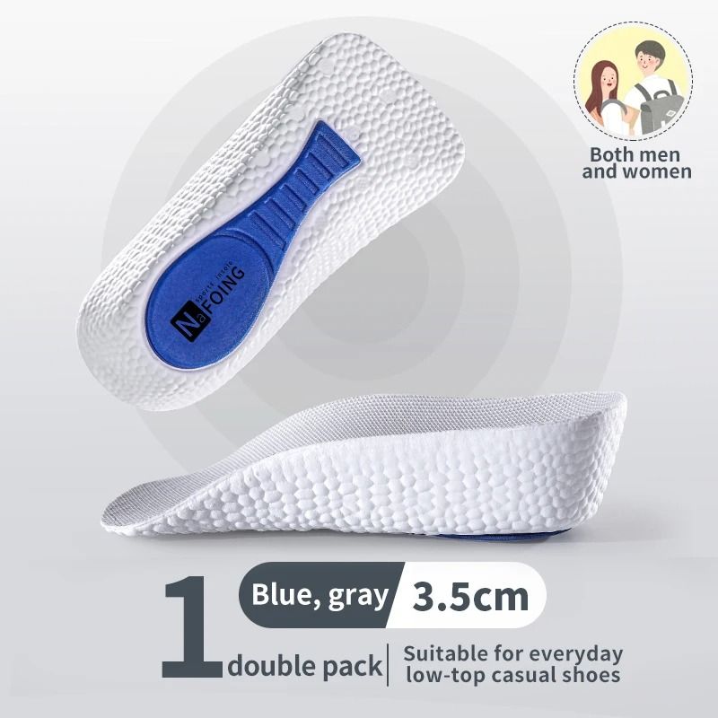 Memory Foam Height Increase Insoles for Men and Women Flat Feet Arch Support