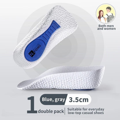 Memory Foam Height Increase Insoles for Men and Women Flat Feet Arch Support