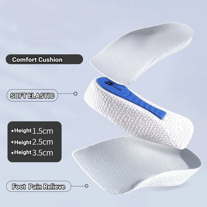 Memory Foam Height Increase Insoles for Men and Women Flat Feet Arch Support