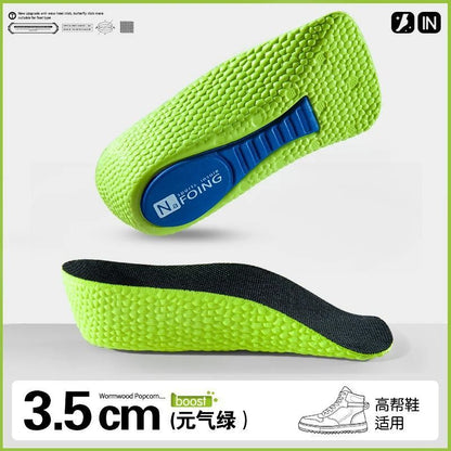 Memory Foam Height Increase Insoles for Men and Women Flat Feet Arch Support