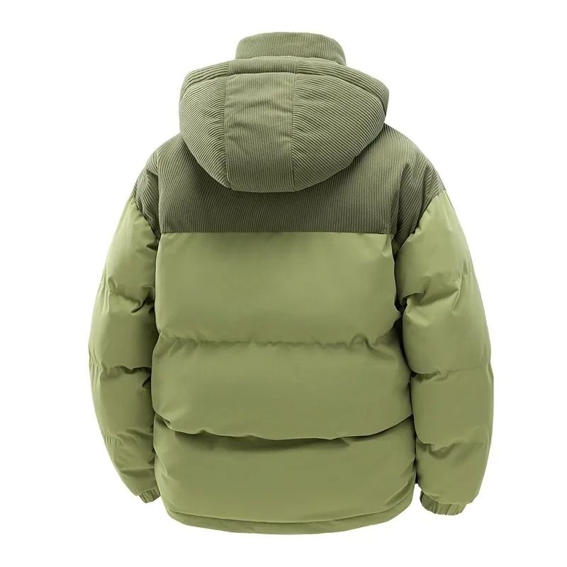 Thickened Cotton Windproof Hooded Jacket for Men