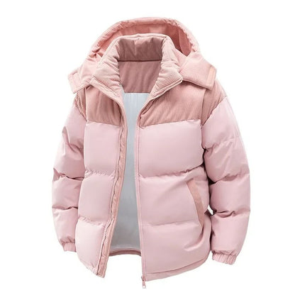 Thickened Cotton Windproof Hooded Jacket for Men
