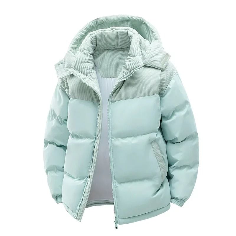 Thickened Cotton Windproof Hooded Jacket for Men