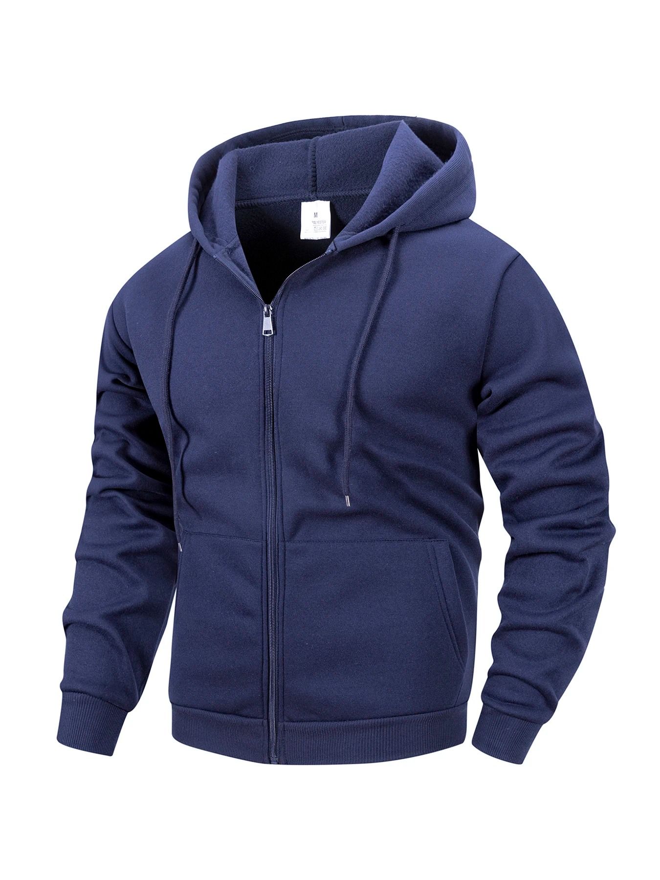 Mens Zip Hoodie Jacket Hooded Sports Outdoor Daily Basic Casual Autumn Winter Sweatshirt