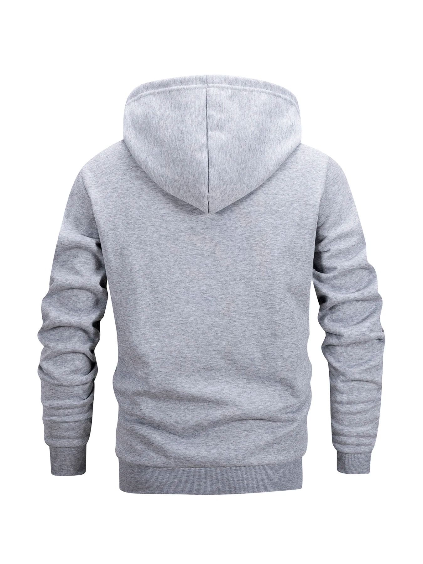 Mens Zip Hoodie Jacket Hooded Sports Outdoor Daily Basic Casual Autumn Winter Sweatshirt