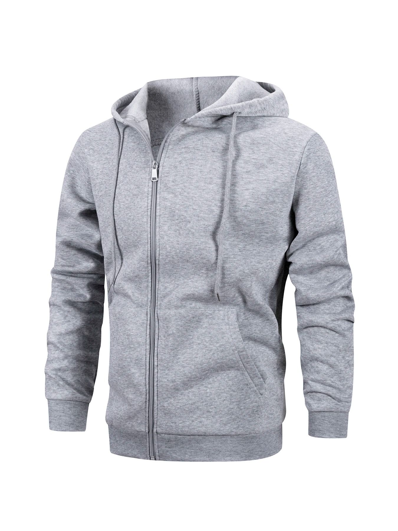 Mens Zip Hoodie Jacket Hooded Sports Outdoor Daily Basic Casual Autumn Winter Sweatshirt