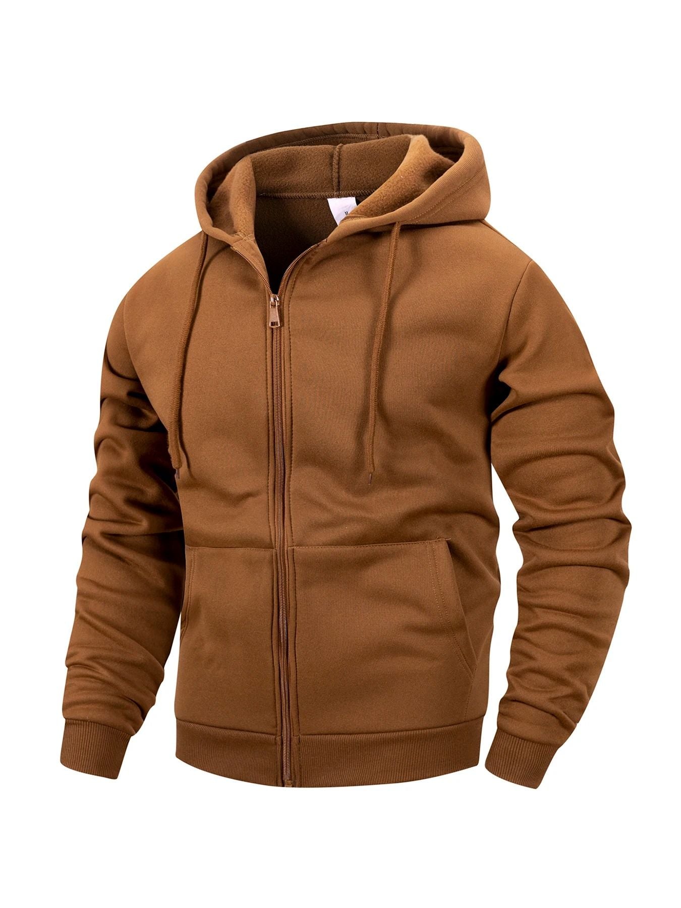 Mens Zip Hoodie Jacket Hooded Sports Outdoor Daily Basic Casual Autumn Winter Sweatshirt