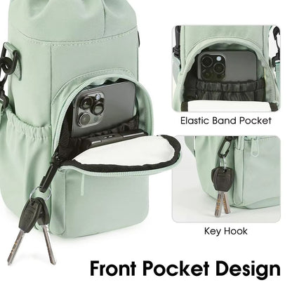 Everyday 40oz Insulated Water Bottle Carrier | Neoprene Crossbody Sling with Pocket