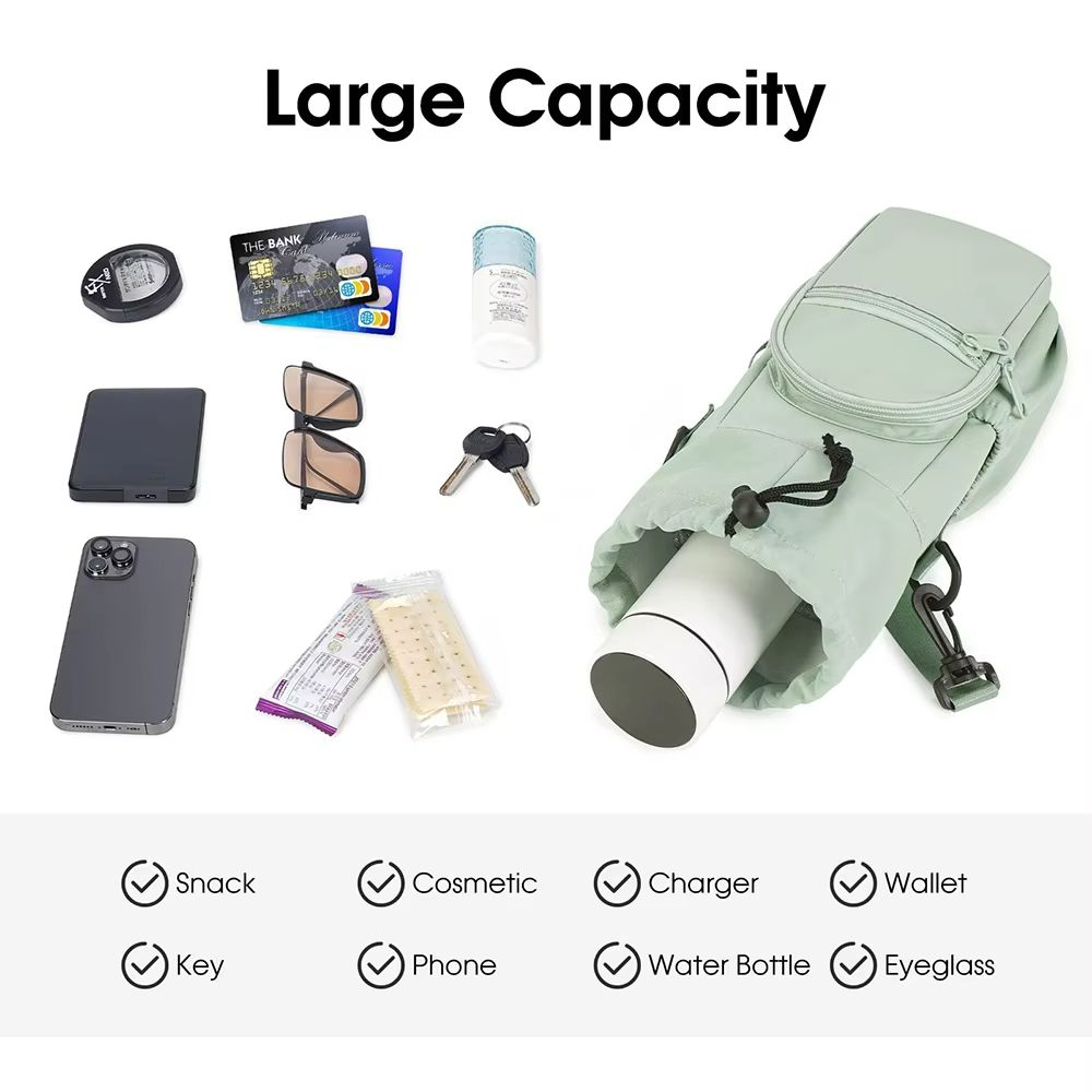 Everyday 40oz Insulated Water Bottle Carrier | Neoprene Crossbody Sling with Pocket