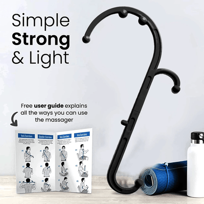 BackEase Trigger Point Self Massage Cane Deep Tissue Relief for Back Neck and Feet