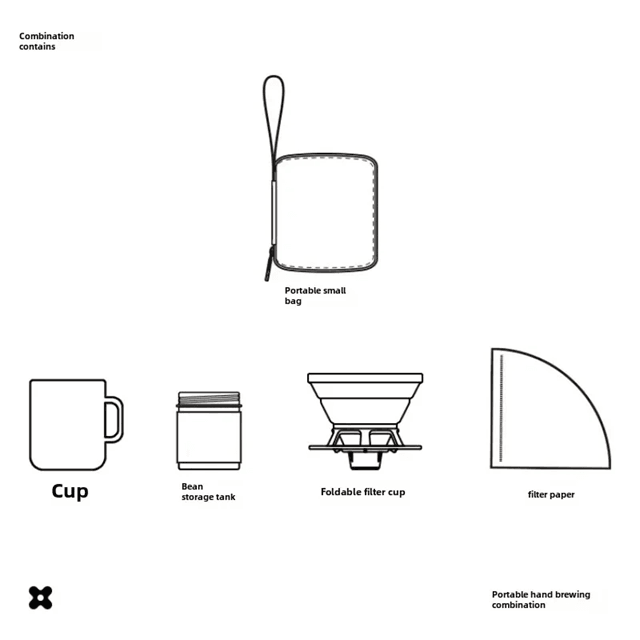 CampBrew Portable Pour Over Coffee Kit