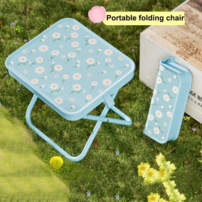 Portable Outdoor Folding Stool for Camping and Fishing