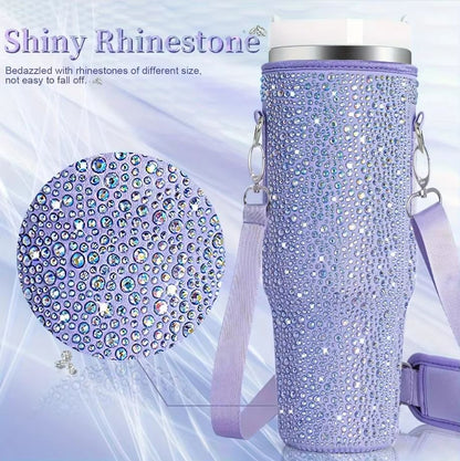GlamGuard Rhinestone Lanyard Carrier for Stanley 40 oz