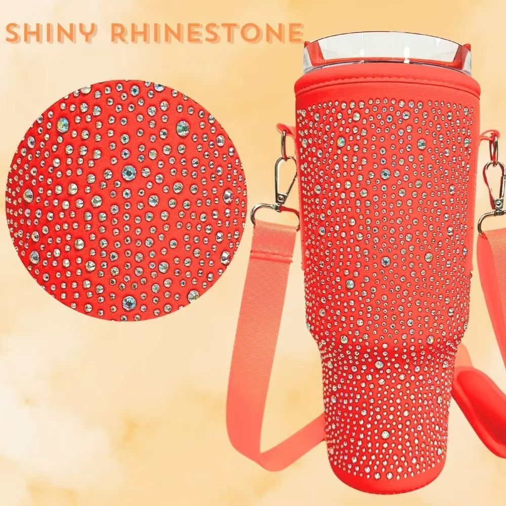 GlamGuard Rhinestone Lanyard Carrier for Stanley 40 oz