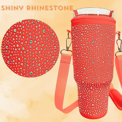 GlamGuard Rhinestone Lanyard Carrier for Stanley 40 oz
