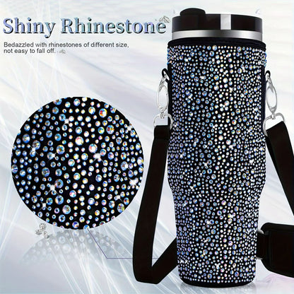 GlamGuard Rhinestone Lanyard Carrier for Stanley 40 oz