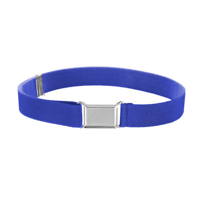 Comfortable Women Adjustable Elastic Stretch Belt, Invisible Waist Belt for Jeans Pants, Dress Square Easy Buckle