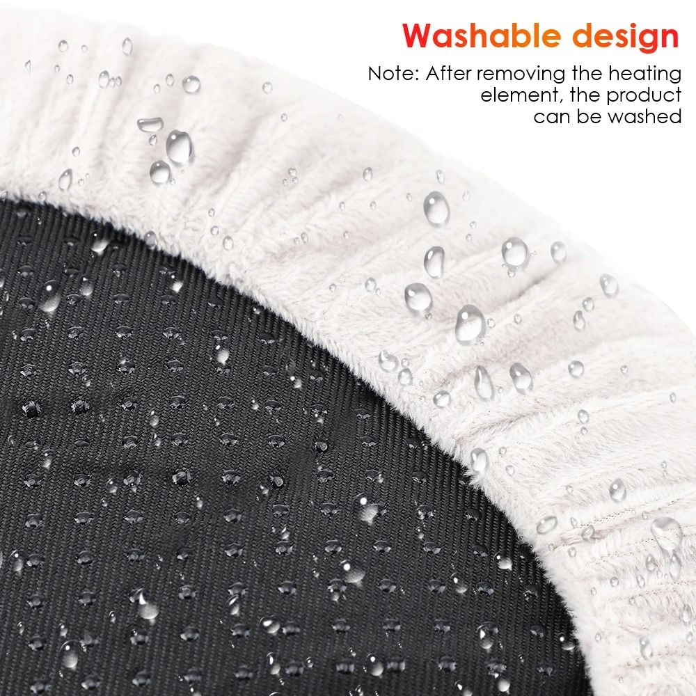 USB Winter Electric Foot Heating Pad Soft Plush Under Desk Warmer