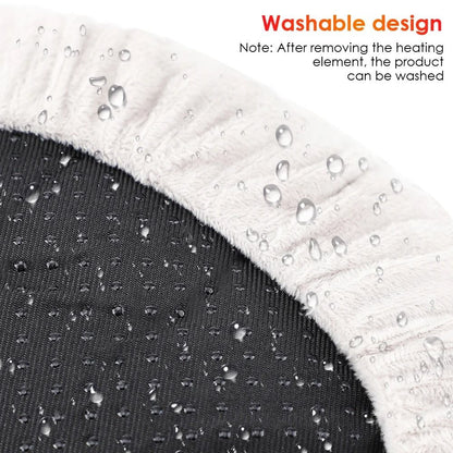 USB Winter Electric Foot Heating Pad Soft Plush Under Desk Warmer
