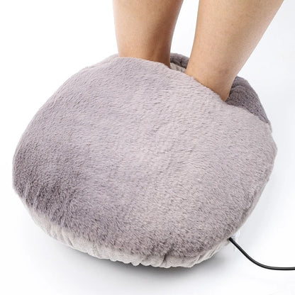 USB Winter Electric Foot Heating Pad Soft Plush Under Desk Warmer