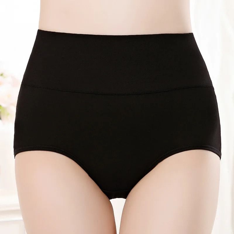 4-Pack High Waist Cotton Panties for Women – Slimming, Comfortable, and Breathable