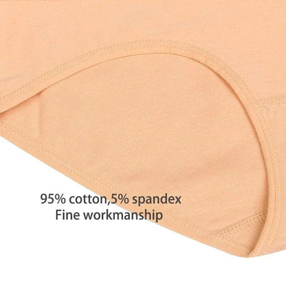 4-Pack High Waist Cotton Panties for Women – Slimming, Comfortable, and Breathable