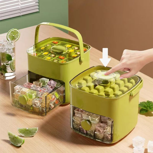 48 Grid Ice Cube Tray Reusable Refrigerator Ice Maker Easy-Release Mold