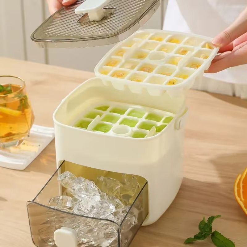 48 Grid Ice Cube Tray Reusable Refrigerator Ice Maker Easy-Release Mold