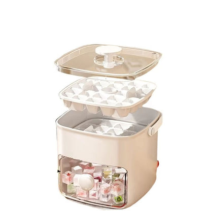 48 Compartment Ice Cube Tray Large Capacity Double Layer Food Grade Freezer Mold