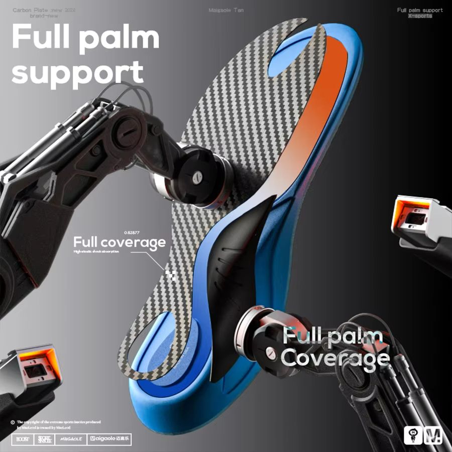 Mcgola Pro Court Insole Full Length Carbon Plate for High Rebound and Arch Support