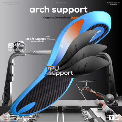 Mcgola Pro Court Insole Full Length Carbon Plate for High Rebound and Arch Support