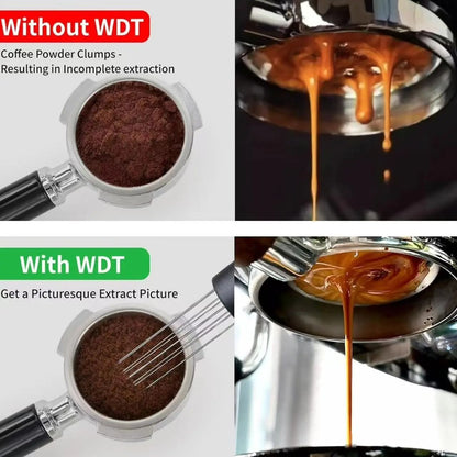 Magnetic Espresso Distribution Tool for Smooth Extraction