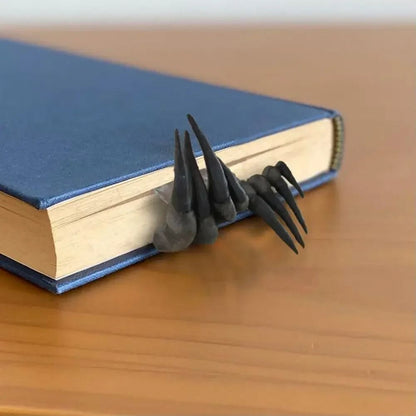 Devils Hand Resin Halloween Bookmark Horror 3D Book Ornament